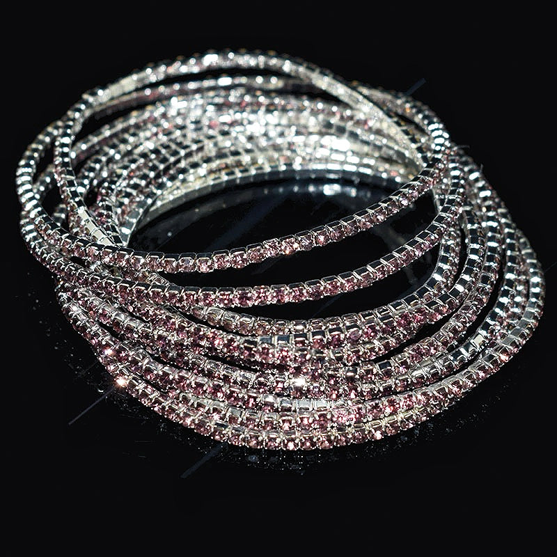 Luxury Color Pavé Diamond Bracelet