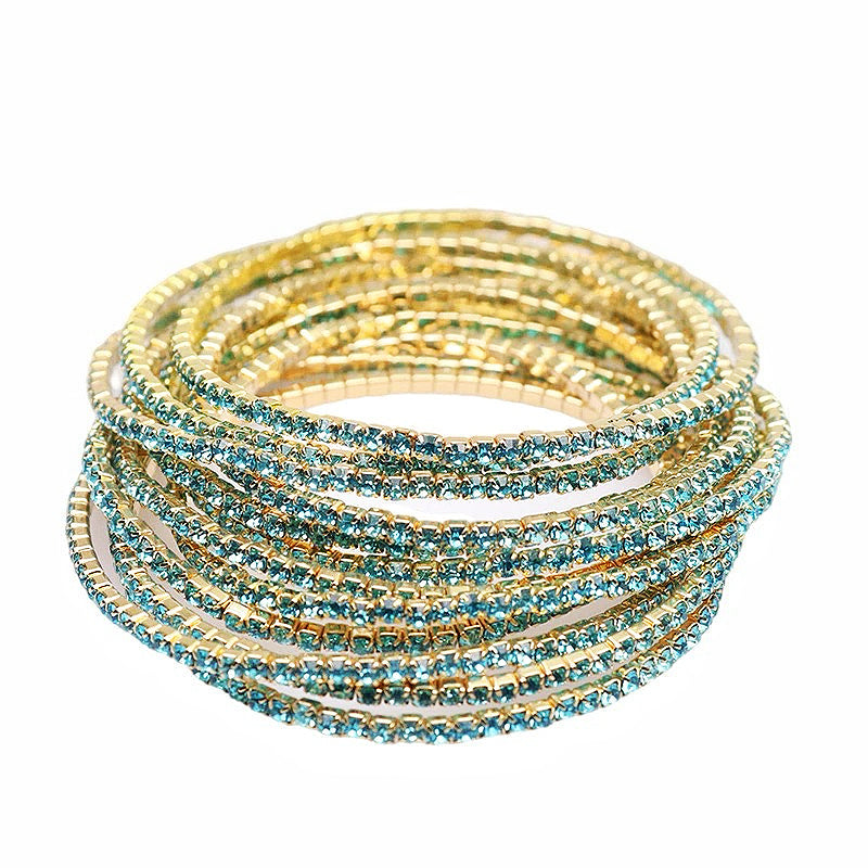 Luxury Color Pavé Diamond Bracelet