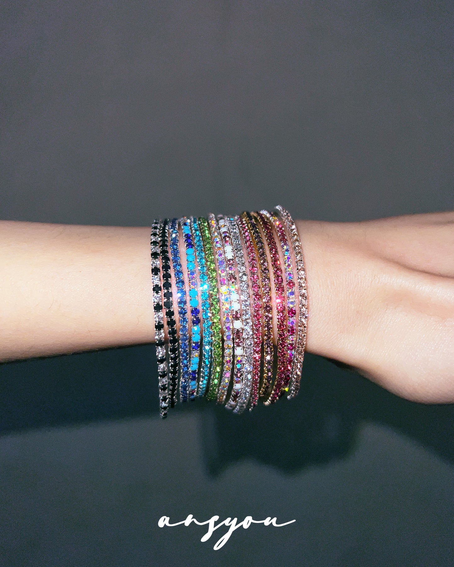 Luxury Color Pavé Diamond Bracelet