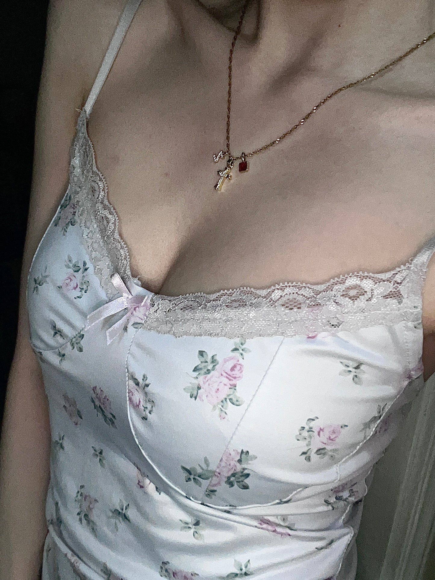 Petite Diamond Cross DIY Necklace