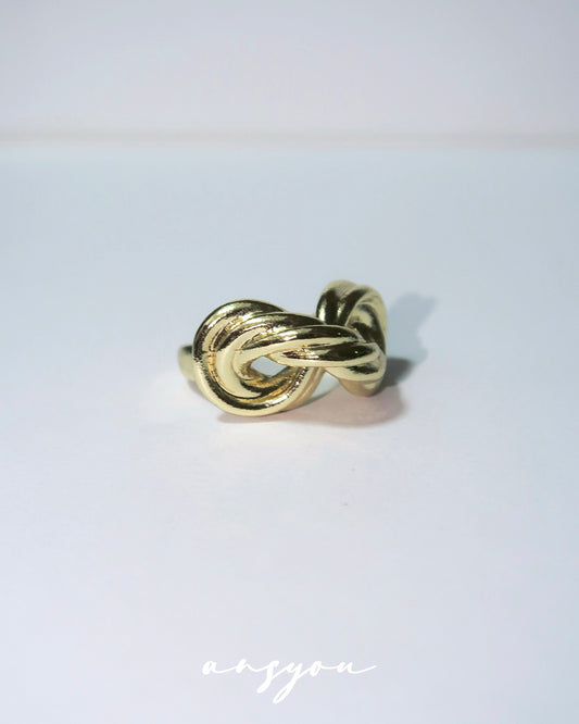 Twisted Rope Open Ring