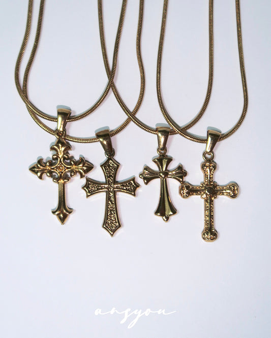 Unisex Bold Cross Necklace
