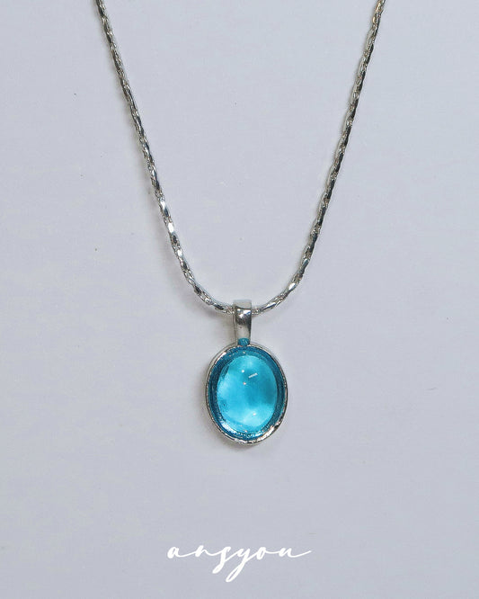 Aquamarine Drop Necklace