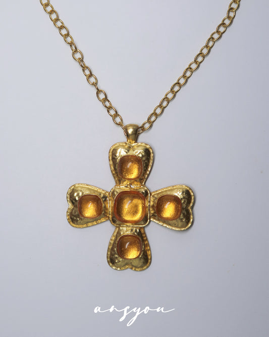 Clover Gem Necklace