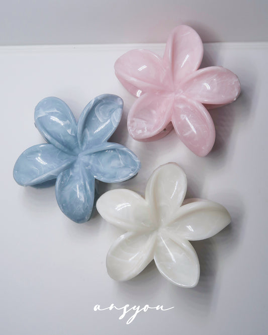 Mint Hibiscus Clip